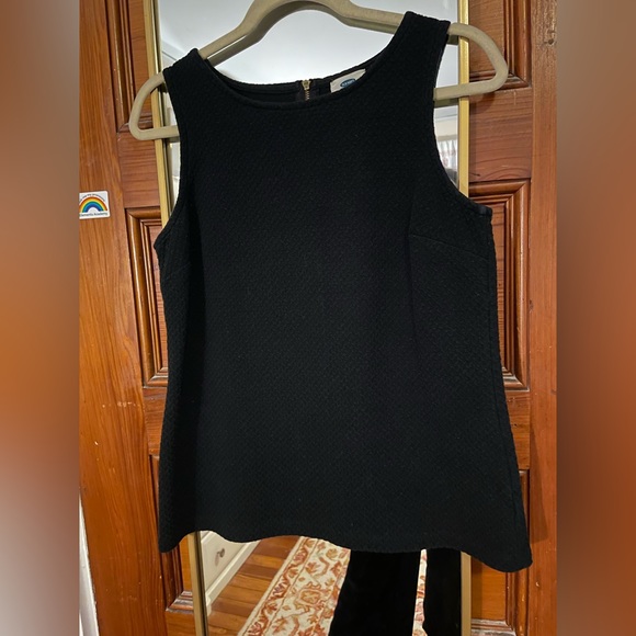 Old Navy Black Boat Neck Tank A-Line M - Picture 6 of 6